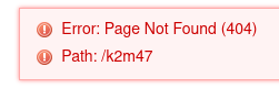 404 page not found